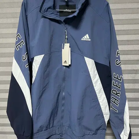 (새상품) 아디다스 워드 우븐 바람막이 블루 XL