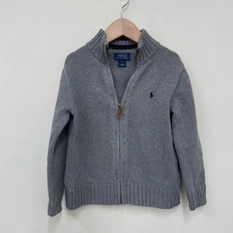 (110) 폴로 키즈 니트 집업 5t