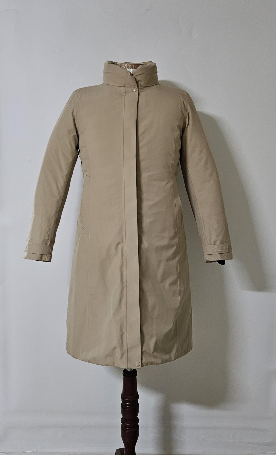 66)네파 여성 고어텍스 베이지색 구스다운 거위털 롱패딩