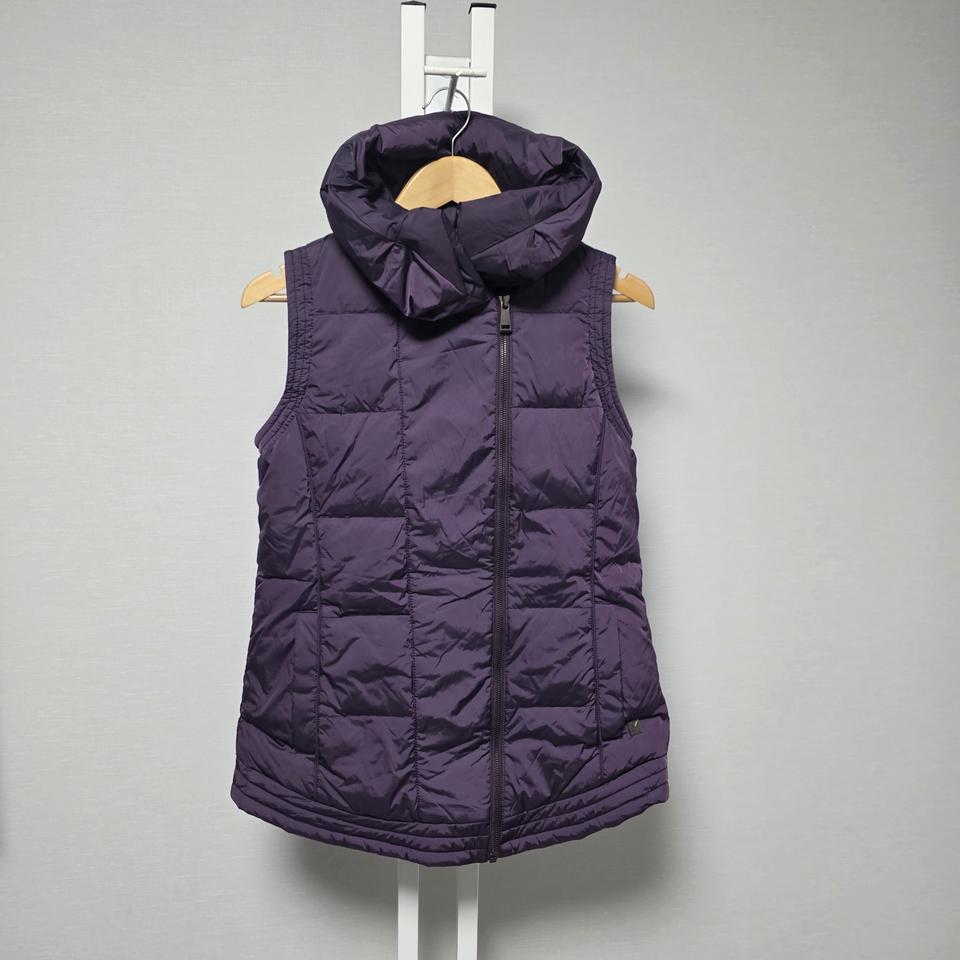 잭니클라우스 퍼플 후드 패딩 조끼