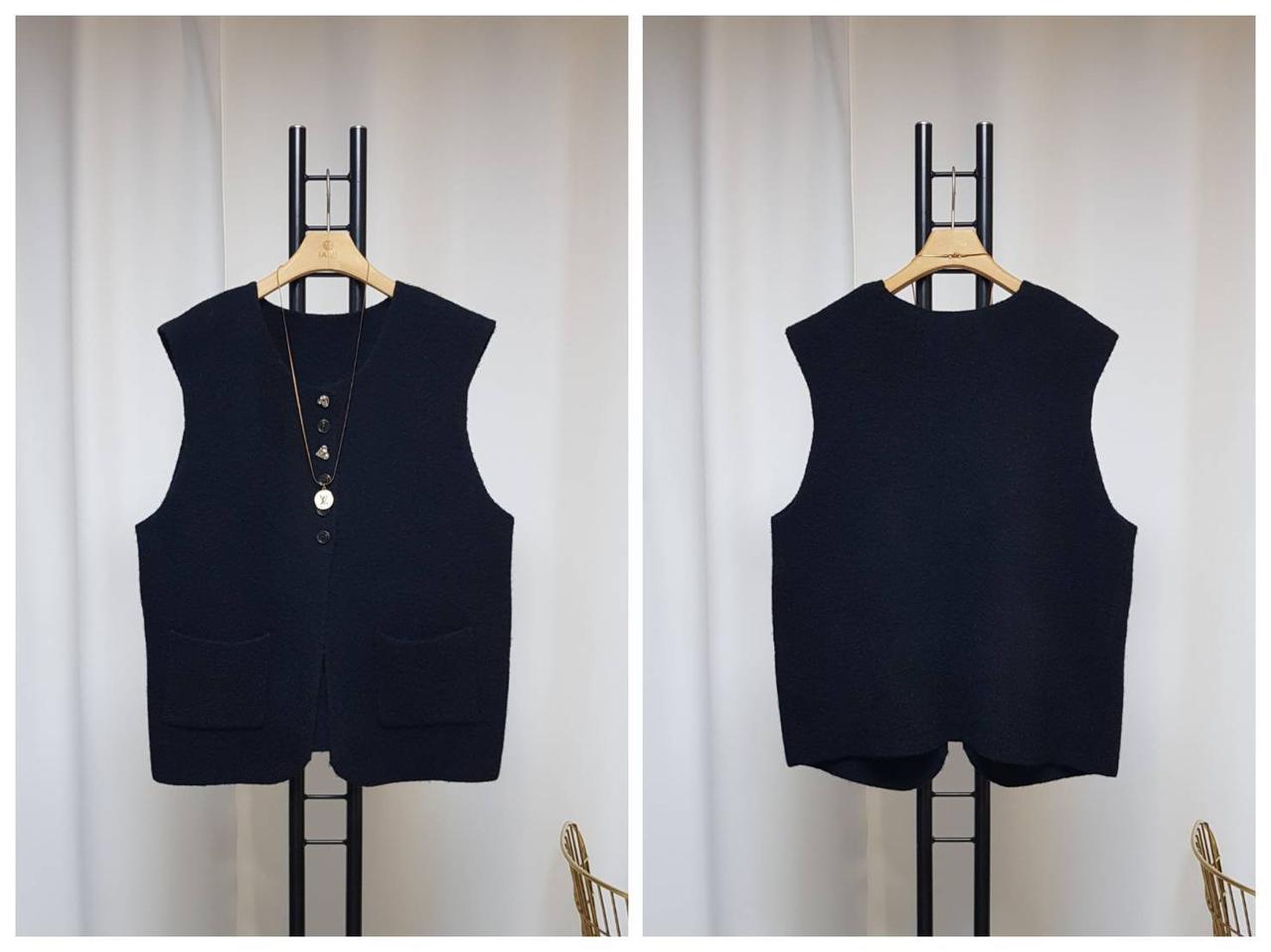 울캐시 스판 트임조끼 새상품(77까지/퀄좋음)