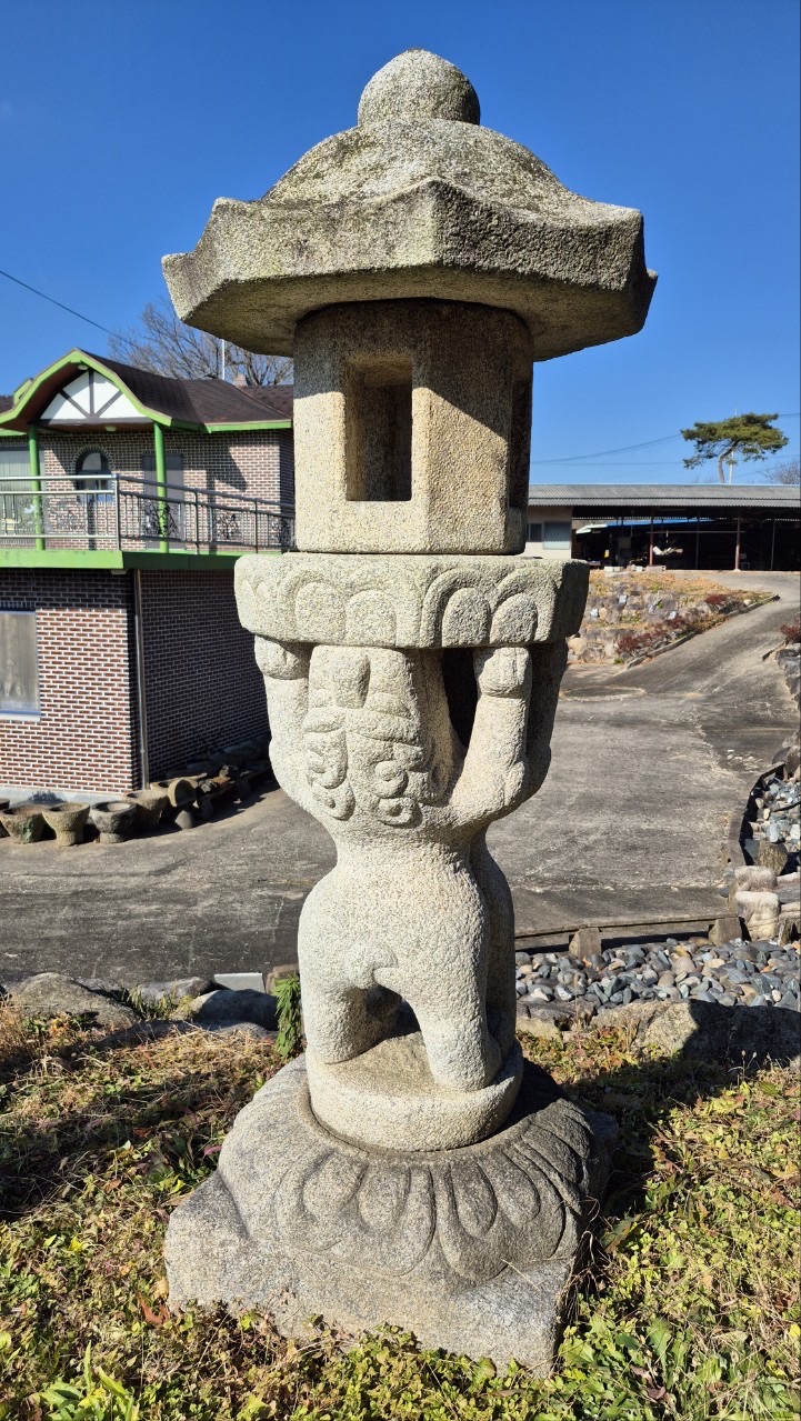 대형 쌍사자 석등