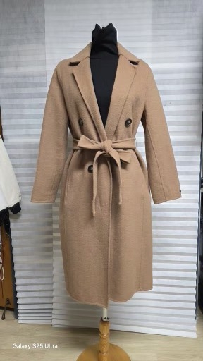 LeShop 핸드메이드 캐멀 롱 코트