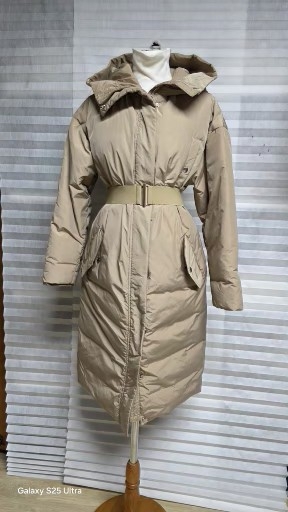 벨티드 롱 패딩 코트