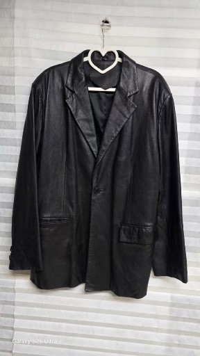 블랙 양가죽 남성 자켓