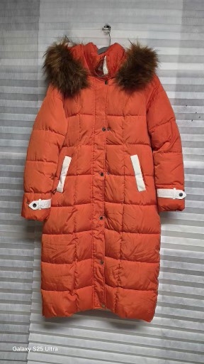 여성. 코랄 롱 패딩 점퍼