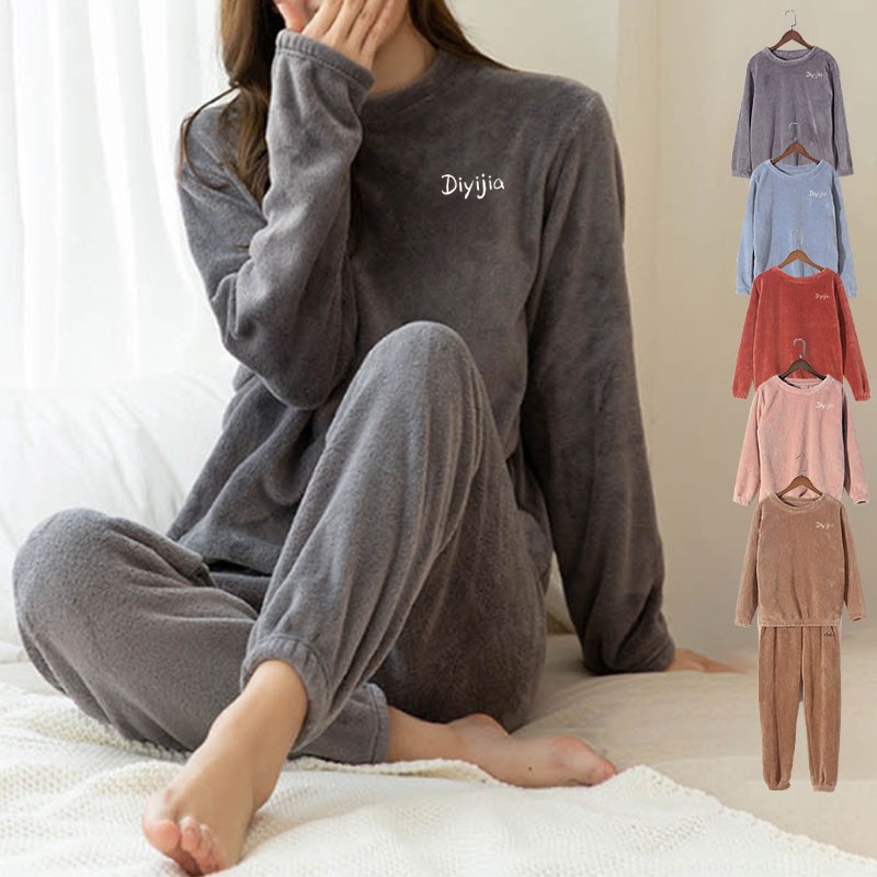 여성 겨울 홈웨어 파자마수면잠옷 세트