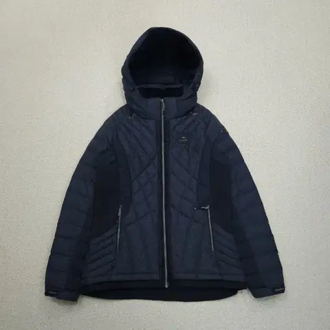 (95)아이더 네이비 퀼틴 후드 집업 패딩 자켓 K15W1298