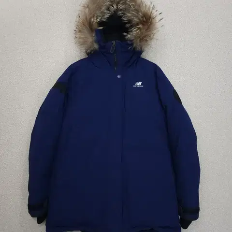 (90)뉴발란스 후드 퍼 패딩 점퍼 덕다운 겨울 파카 W1525