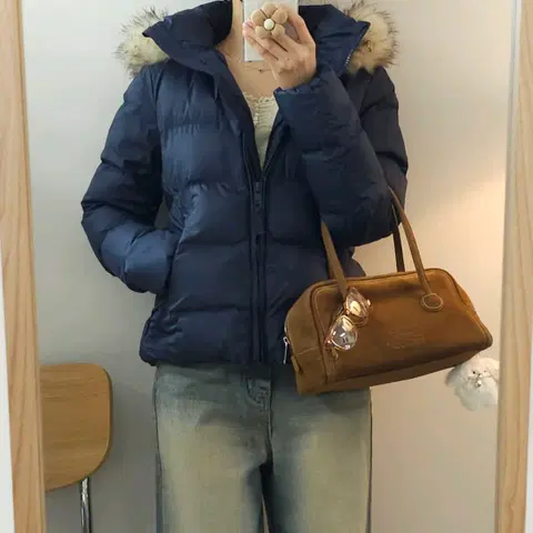 (M)후아유 여성 패딩 점퍼 후드 퍼 집업 겨울 자켓 W1593