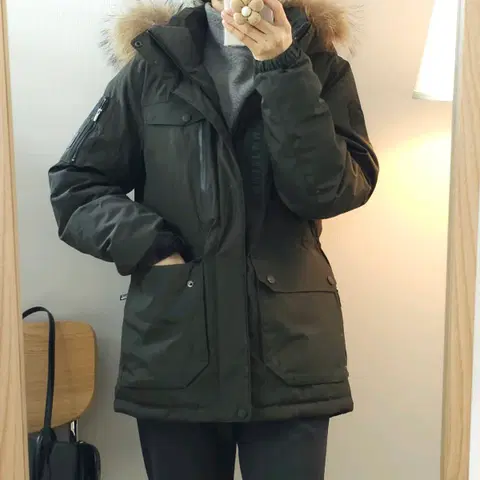 (90)RSC 밀레 야상 패딩 점퍼 겨울 덕다운 파카 남여공용