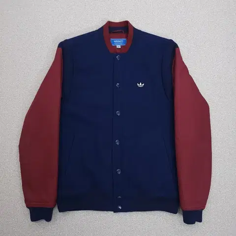(100)아디다스 남성 울 바시티 자켓 블루종 슬림핏 L19W1504