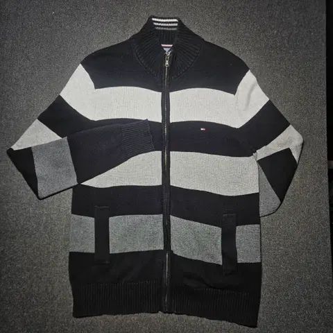 타미힐피거 남성 니트 집업 L
