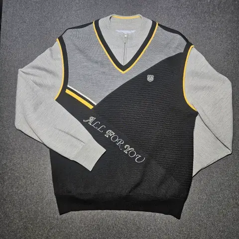 All For You 남성 반집업 방풍니트 105