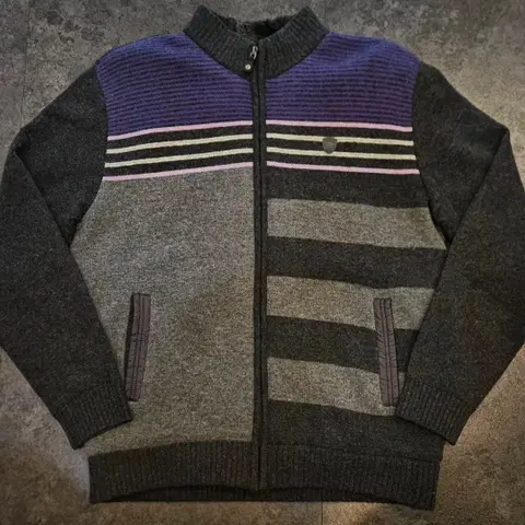 아날도바시니 남성 머스카렛 니트 집업 100