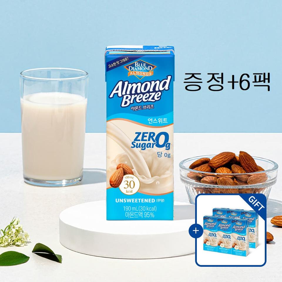 아몬드브리즈 언스위트 190ml 30팩(24팩 + 6팩)