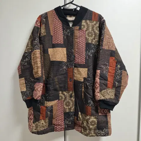 Made in Japan 패치워크 플리스 자켓 L(100)