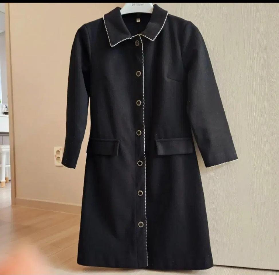 (free)겨울 미니 단추 포인트 원피스