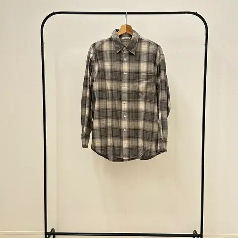 오라리 22AW 울 체크 그레이 셔츠 3사이즈 ( A1972 )