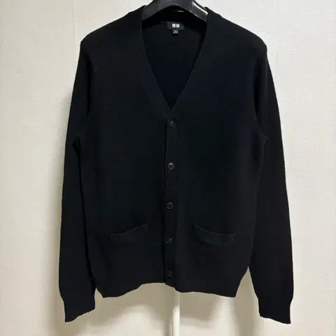 유니클로 램스울 가디건 / 블랙, M