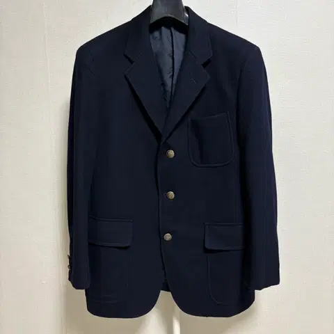제이프레스 엔틱골드 울 금장 블레이저 자켓 / 네이비, M