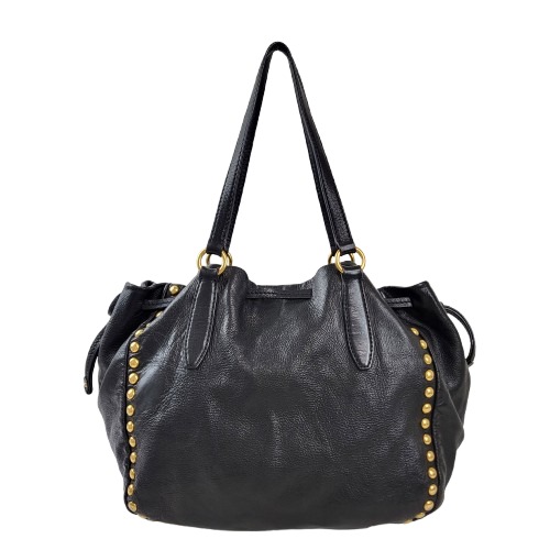 정품 미우미우 비텔로 다이노 스터드 블랙 숄더백