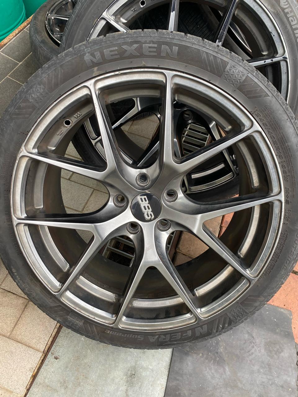 BBS 경량 19인치휠타이어 중고 4개