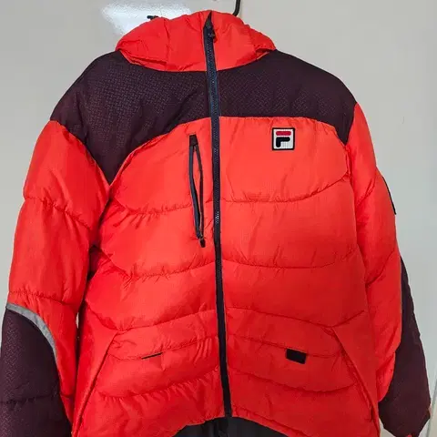 휠라 FILA 오렌지색 패딩 점퍼 170 아동