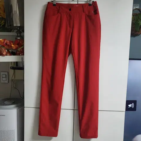 JDX 골프웨어 여성 기모바지 레드