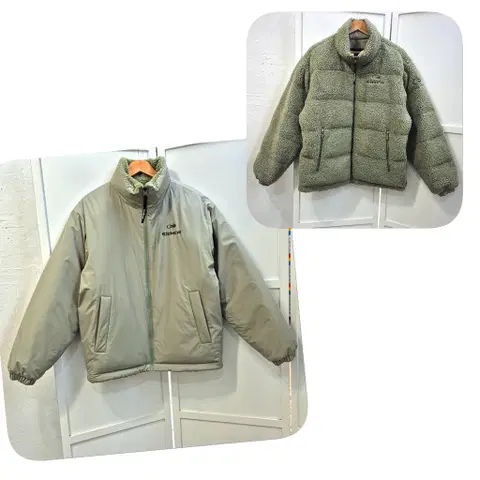 아이더 리버시블 플리스 구스다운 패딩 남성L