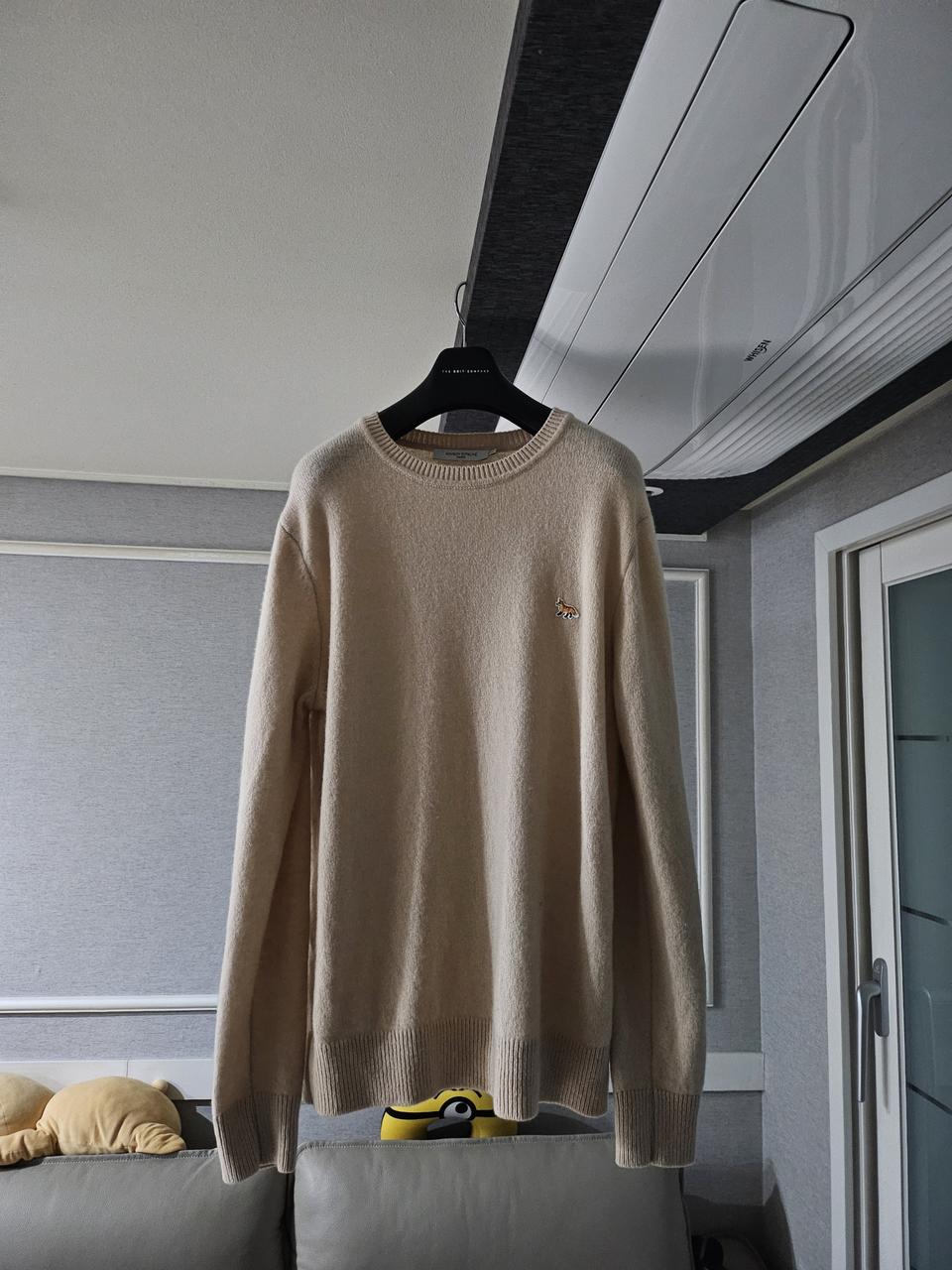 [거의 새것] 메종키츠네 니트 스웨터 티셔츠 L