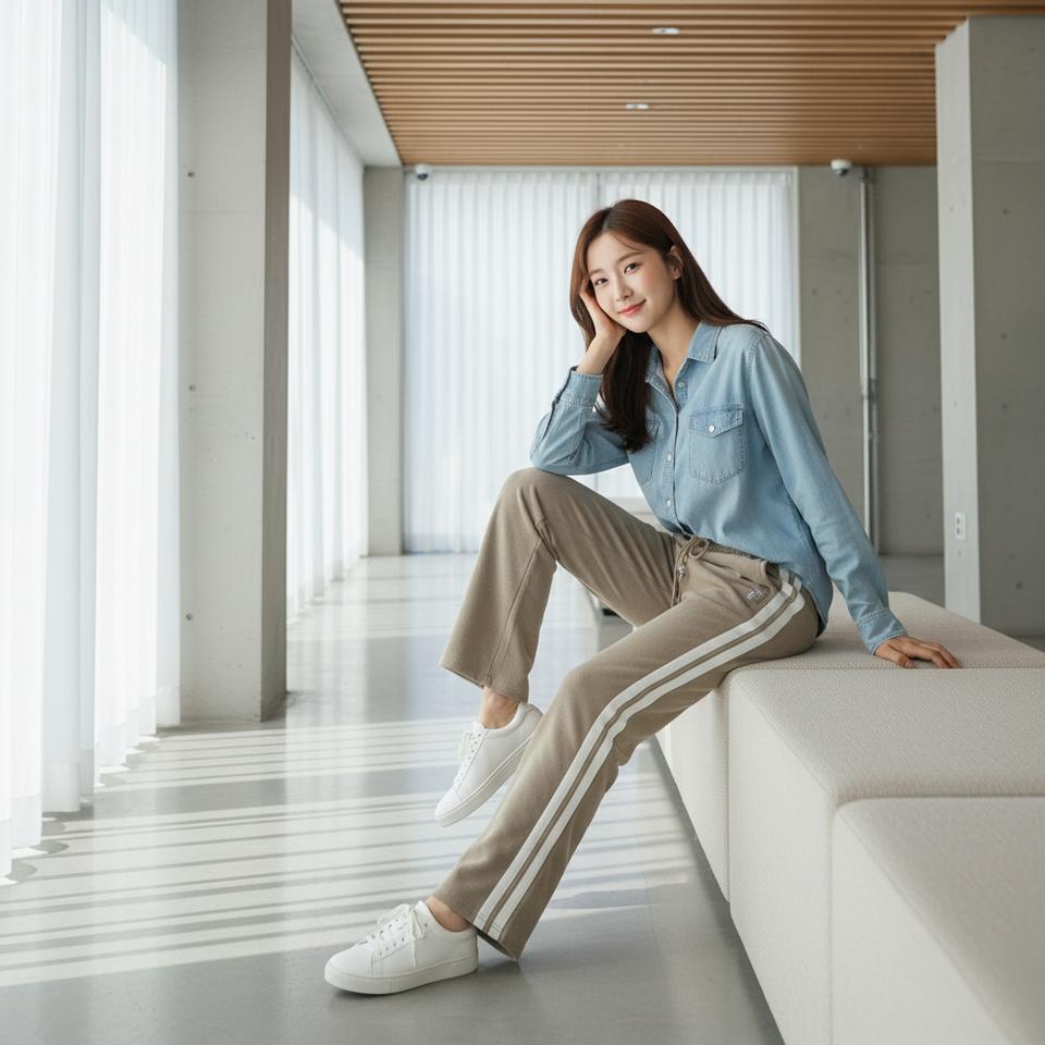 두줄 골덴 트레이닝