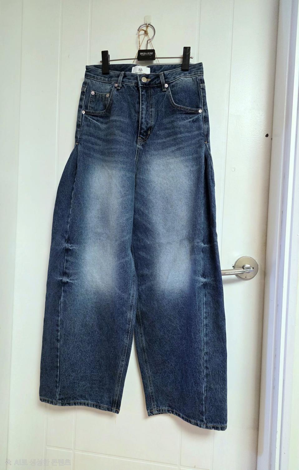 옆핀턱 와이드진 새거 미듐