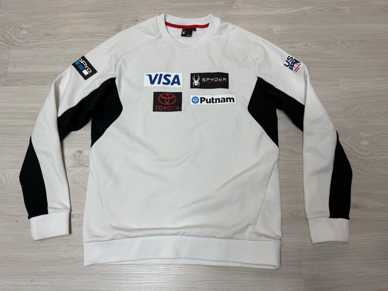 [XL] 스파이더 US 스키팀 기모 맨투맨 티셔츠