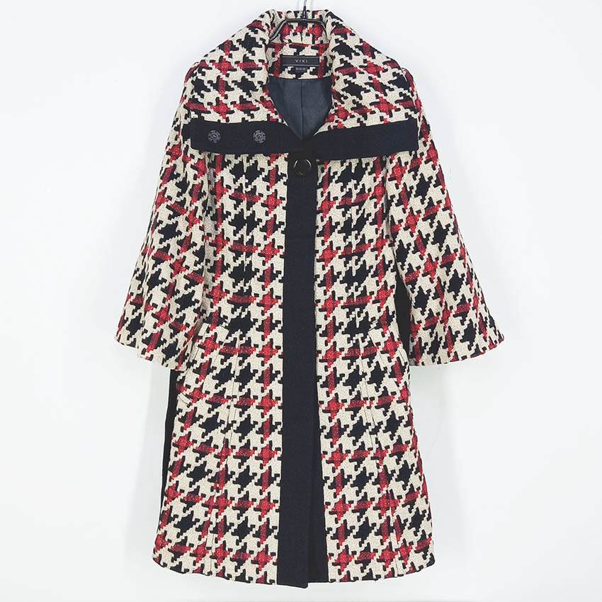 비키 여성 동절기 스냅버튼 8부소매 모직코트 베이지 (HU41908)