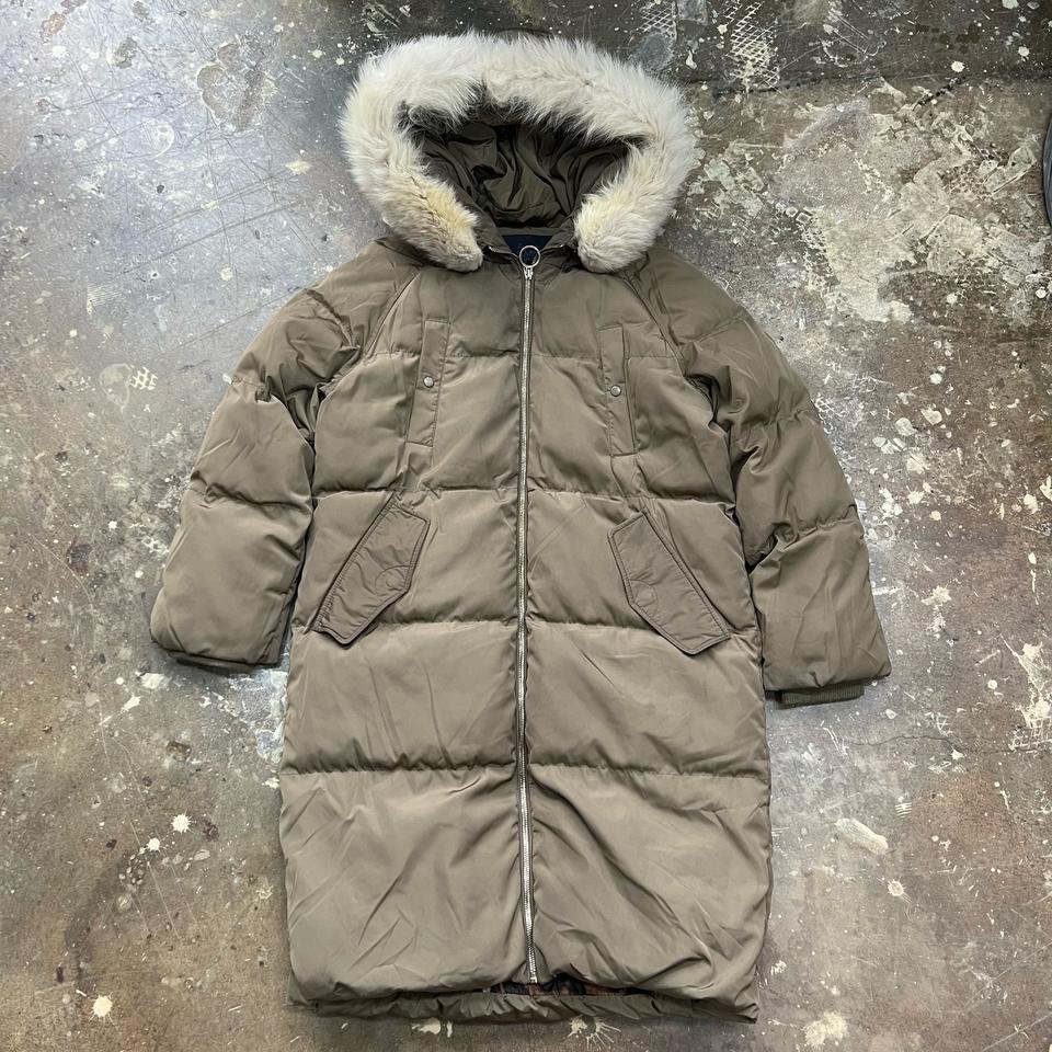 S) GGPX 카키 덕다운 롱패딩 폭스퍼 패딩 점퍼