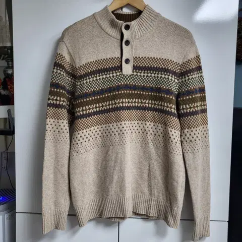 SPASSO 노르딕 니트 풀오버 남성