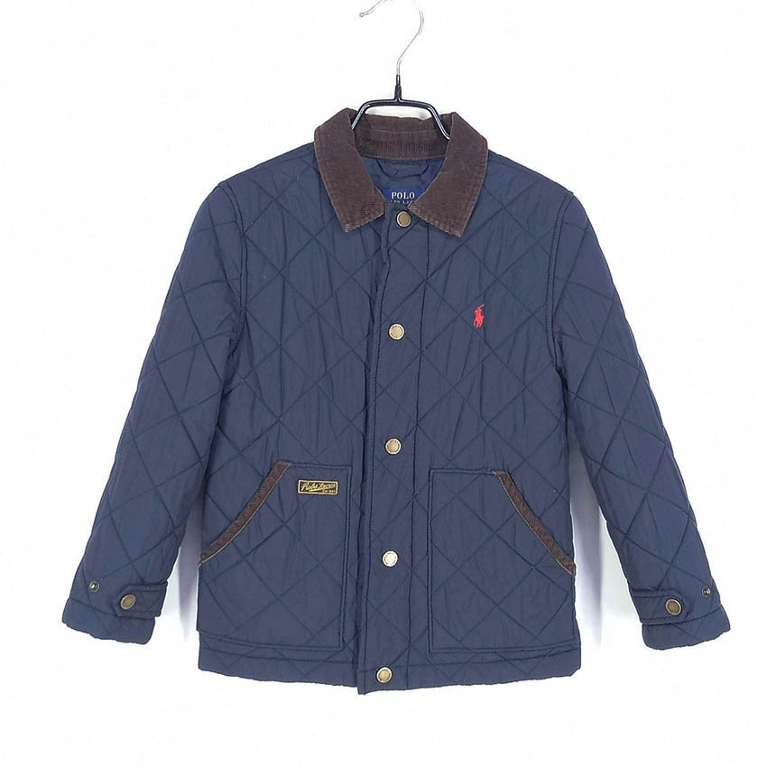 폴로랄프로렌 키즈 스냅버튼 경량 누빔자켓 네이비7 (HU41910)