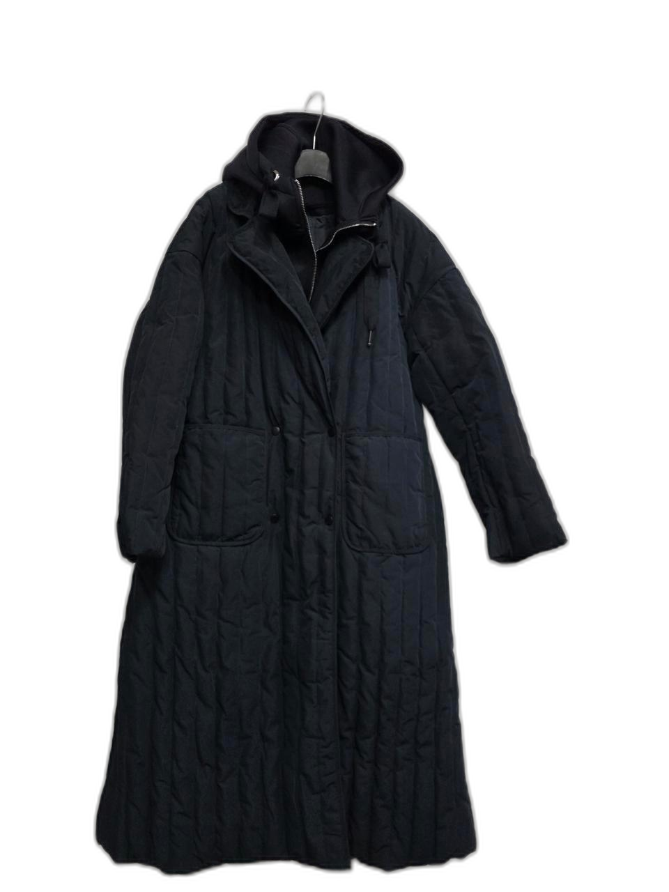 네이비부빔다운롱 후드패딩66~날씬77