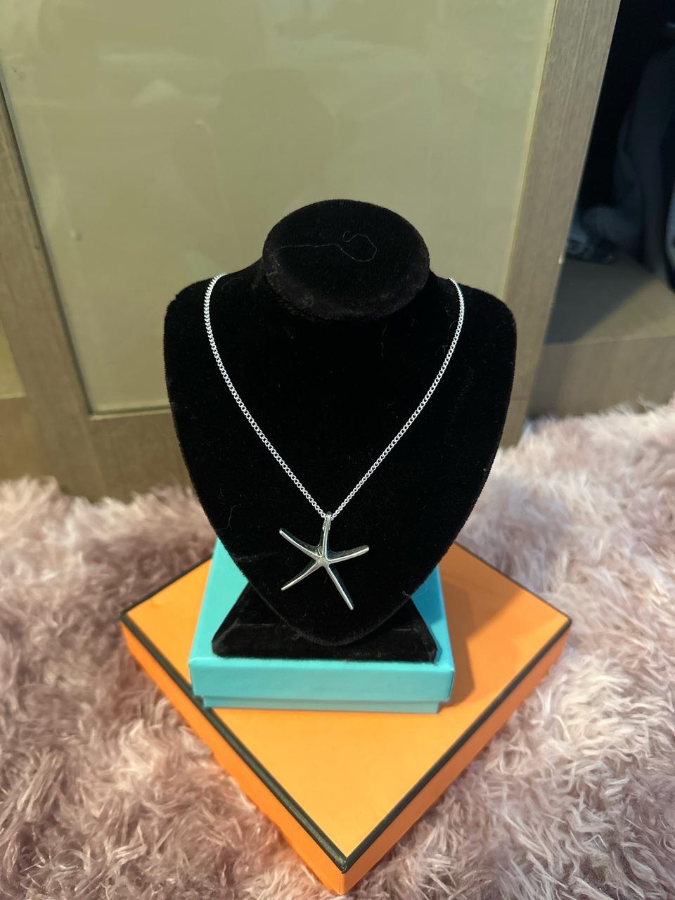 실버 은 별목걸이