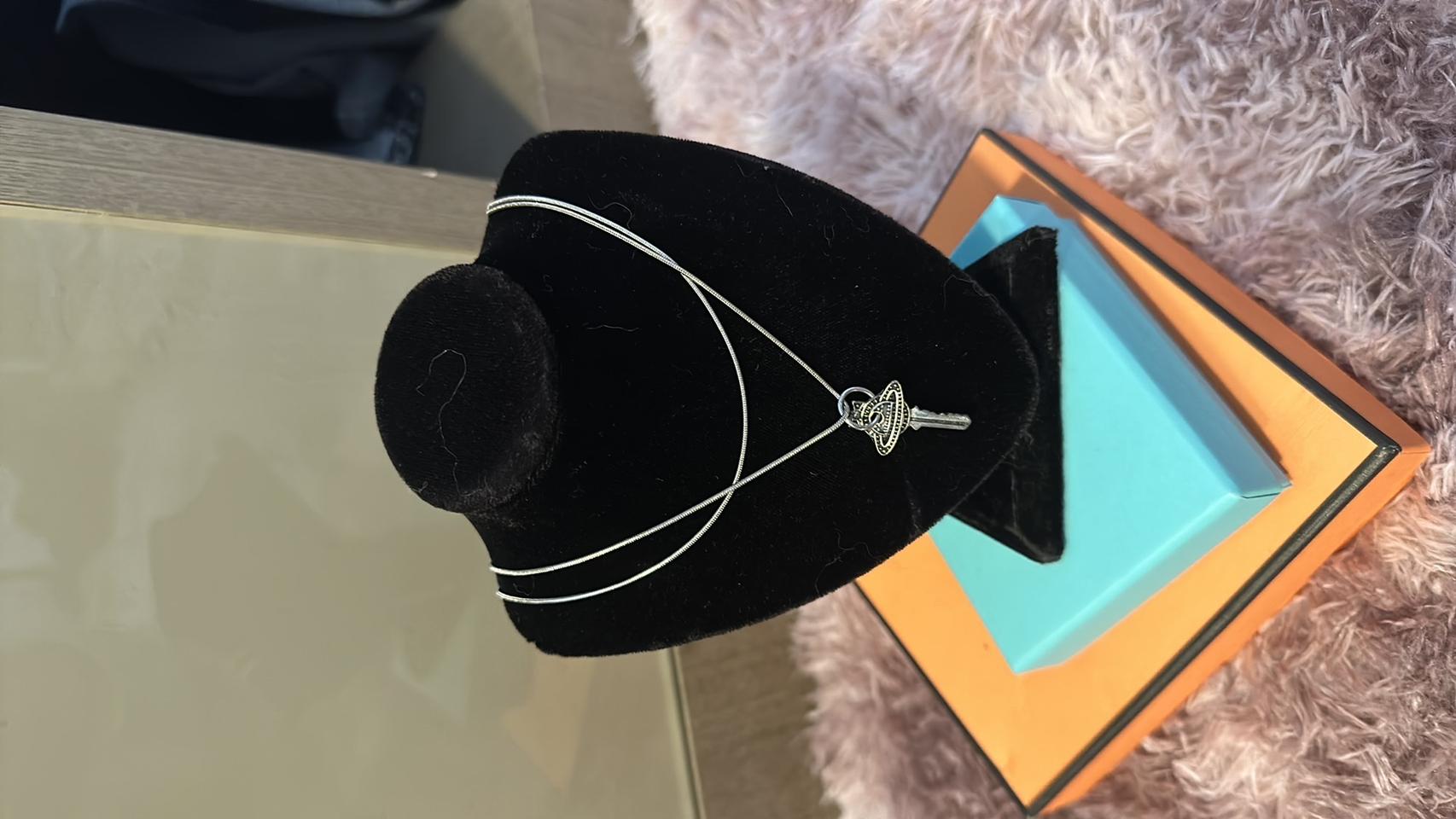 하자 비비안두줄 실버목걸이