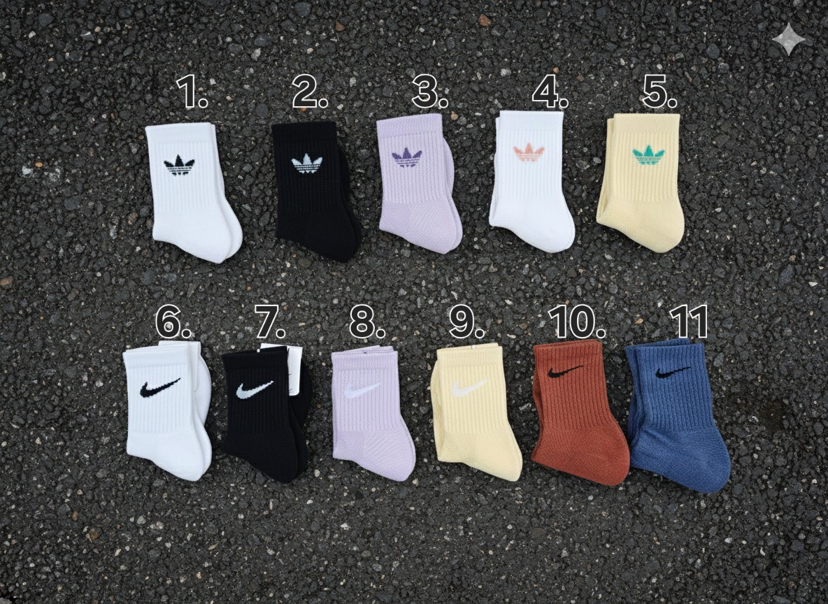 나이키 아디다스 중목 양말3켤레 만원
