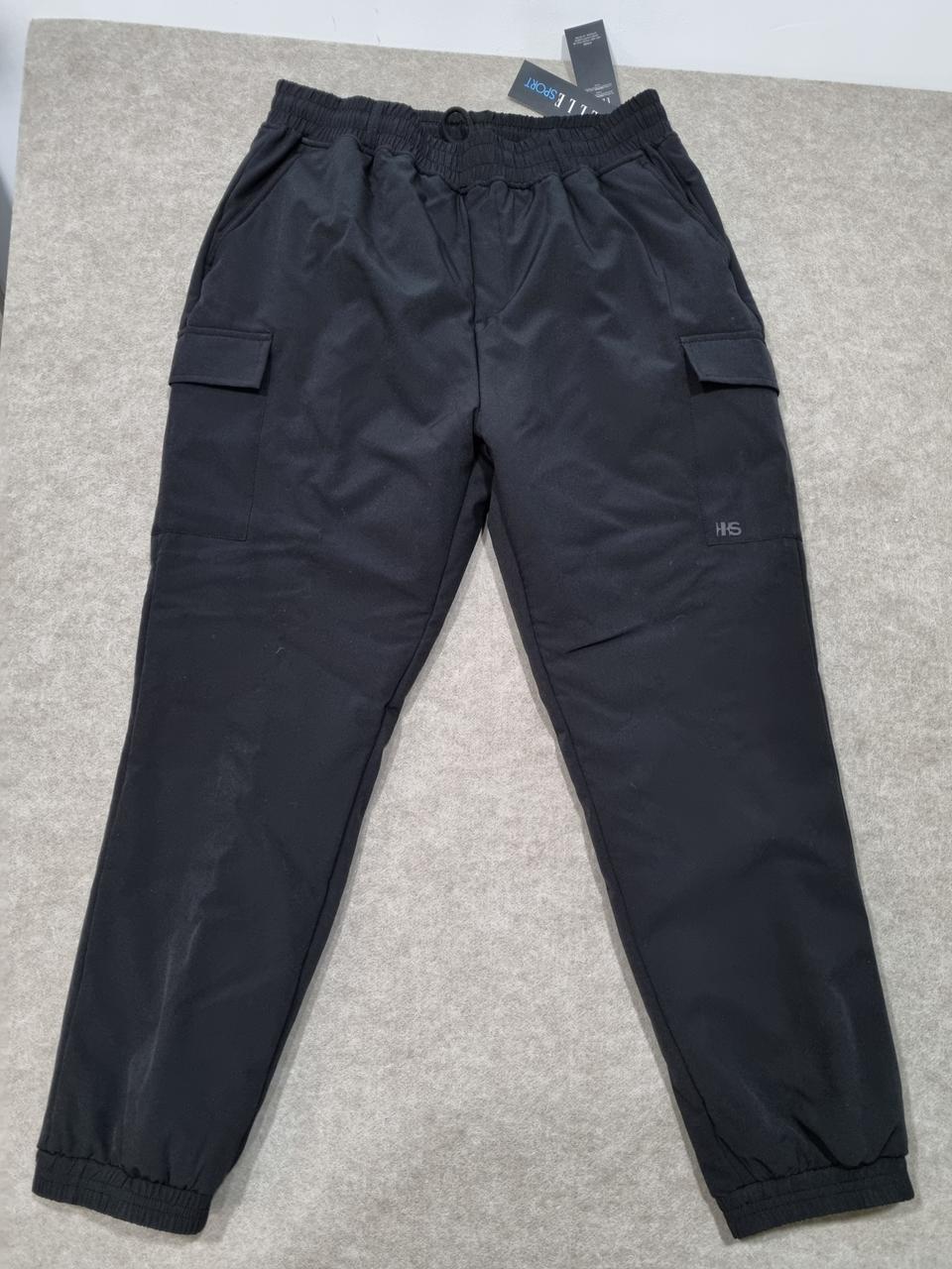 남성 32인치 엘르 기모 밴딩 카고 바지