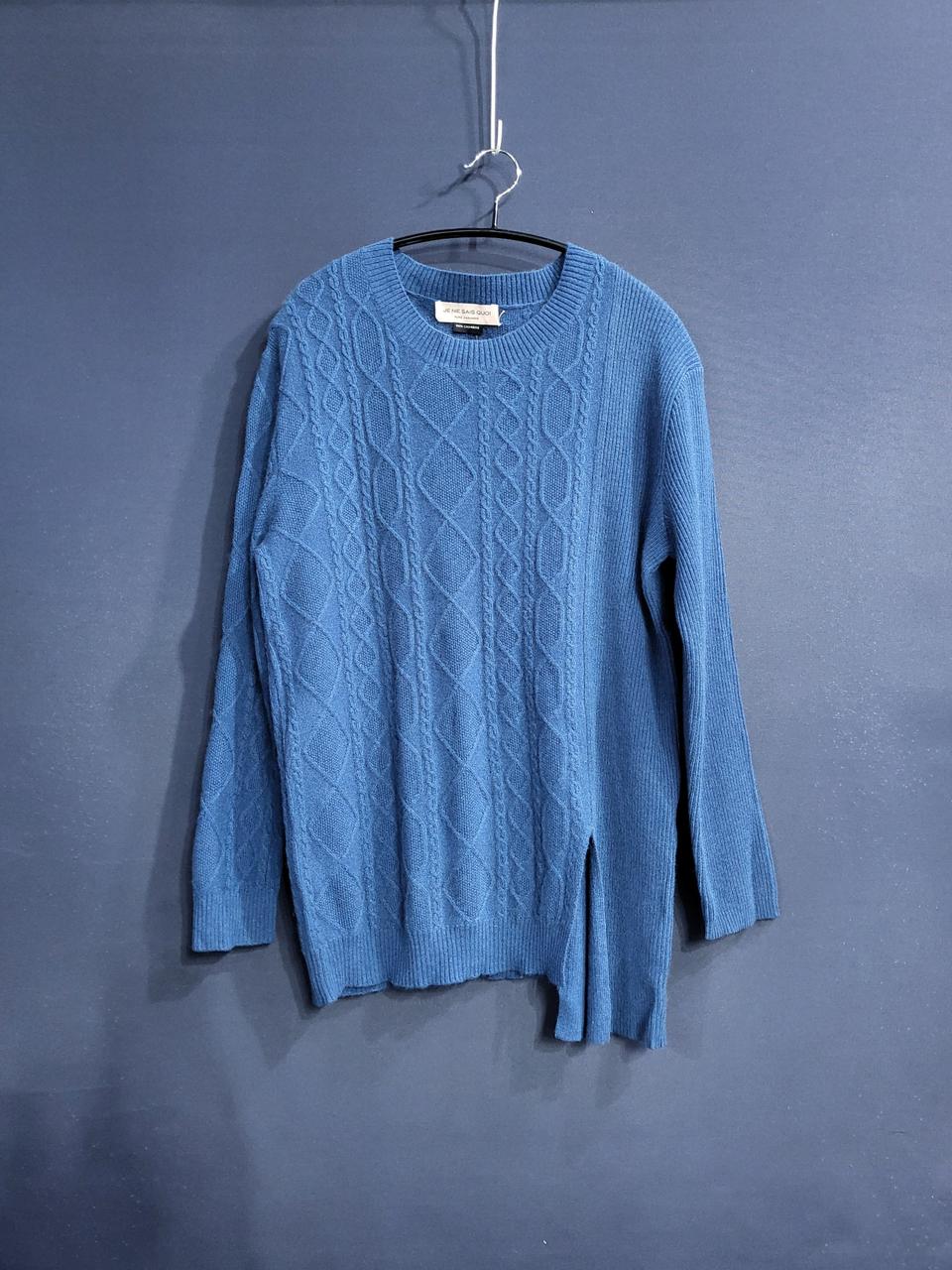 주느세콰 캐시미어100% 케이블니트