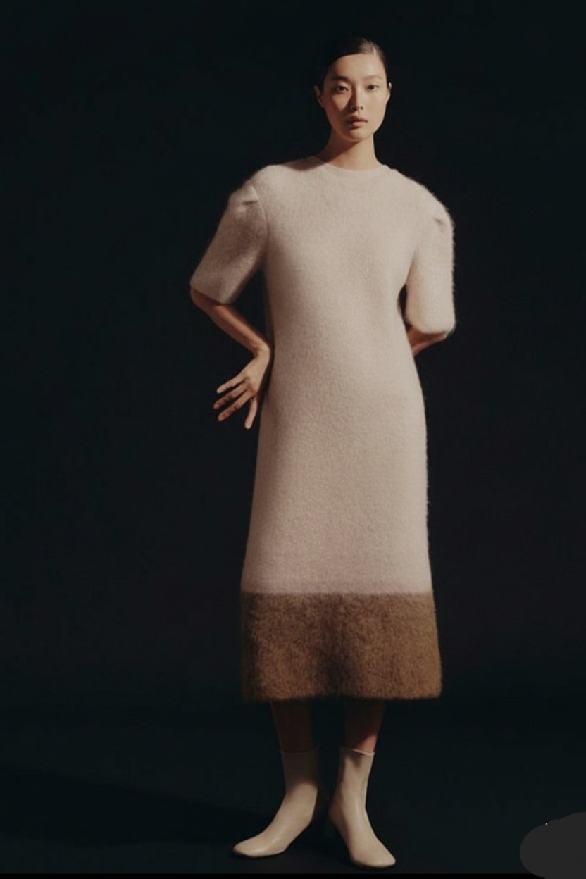 구호 모헤어 울블렌드 롱니트 원피스 S사이즈