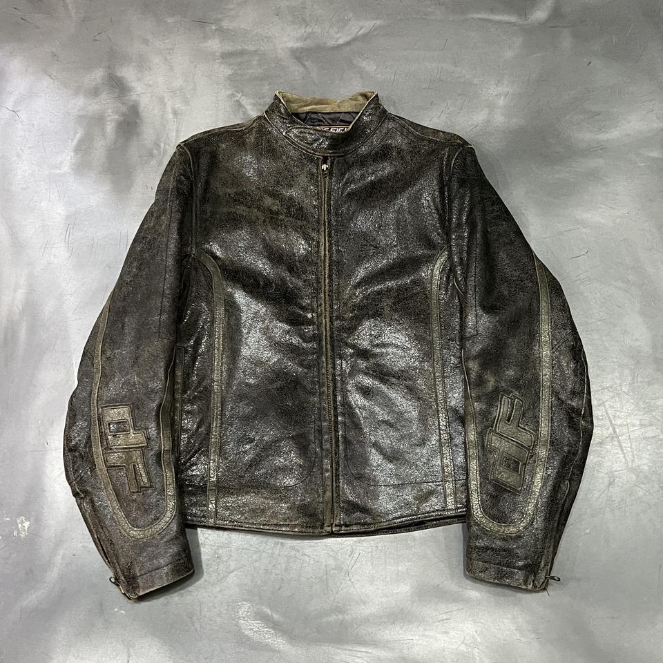 Dog fight 리얼레더 싱글 라이더자켓 y14638