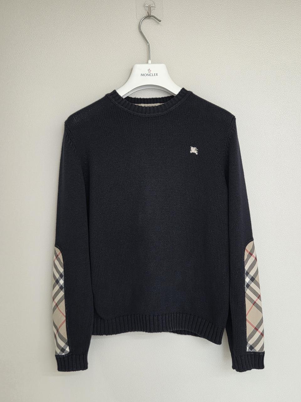 버버리 체크패치 니트 10Y