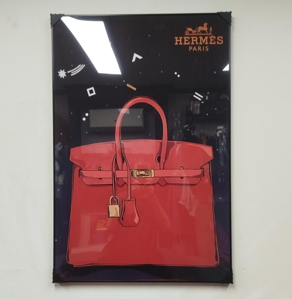 에르메스 벌킨백 캘리백 대형 가방 그림액자 그림 액자 인테리어소품