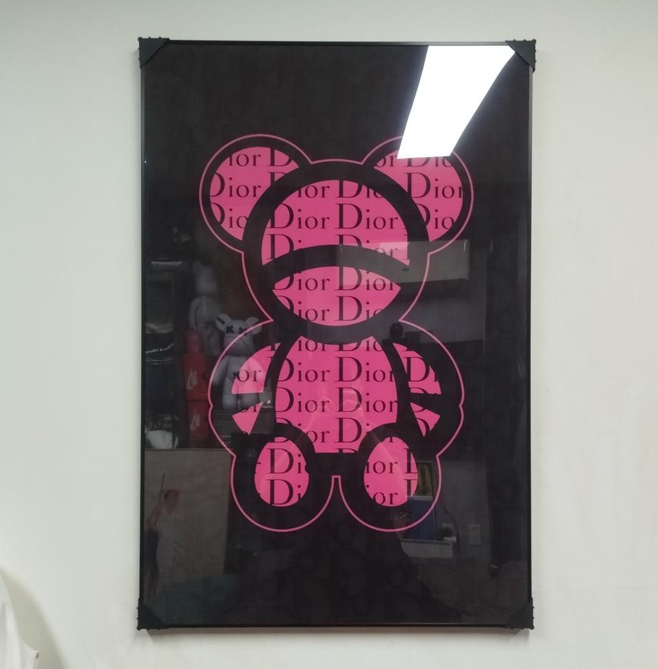 디올 베어브릭 카우스 피규어 대형 그림액자 그림 액자 인테리어소품