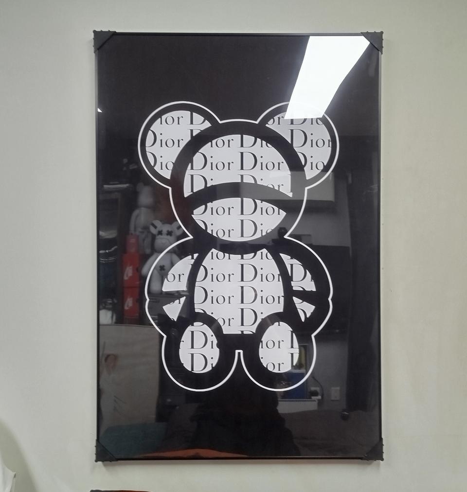 디올 베어브릭 카우스 피규어 대형 그림액자 그림 액자 인테리어소품